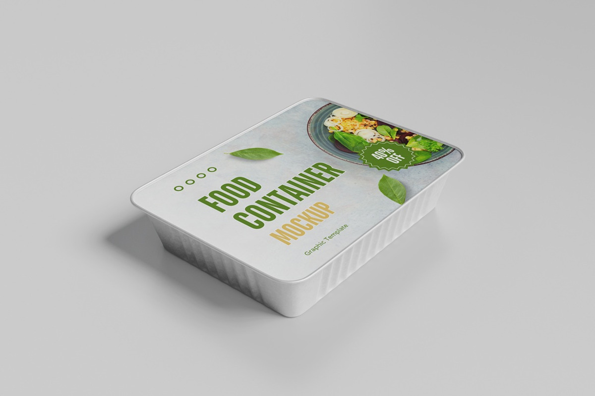 Aluminum Food Container Mockup, a Packaging Mockup by Pexelyou (Photo 2 of 10)