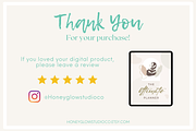 Undated Digital Life Planner iPad, a Templates & Theme by HoneyGlowStudioCo (Thumbnail 9 of 9)