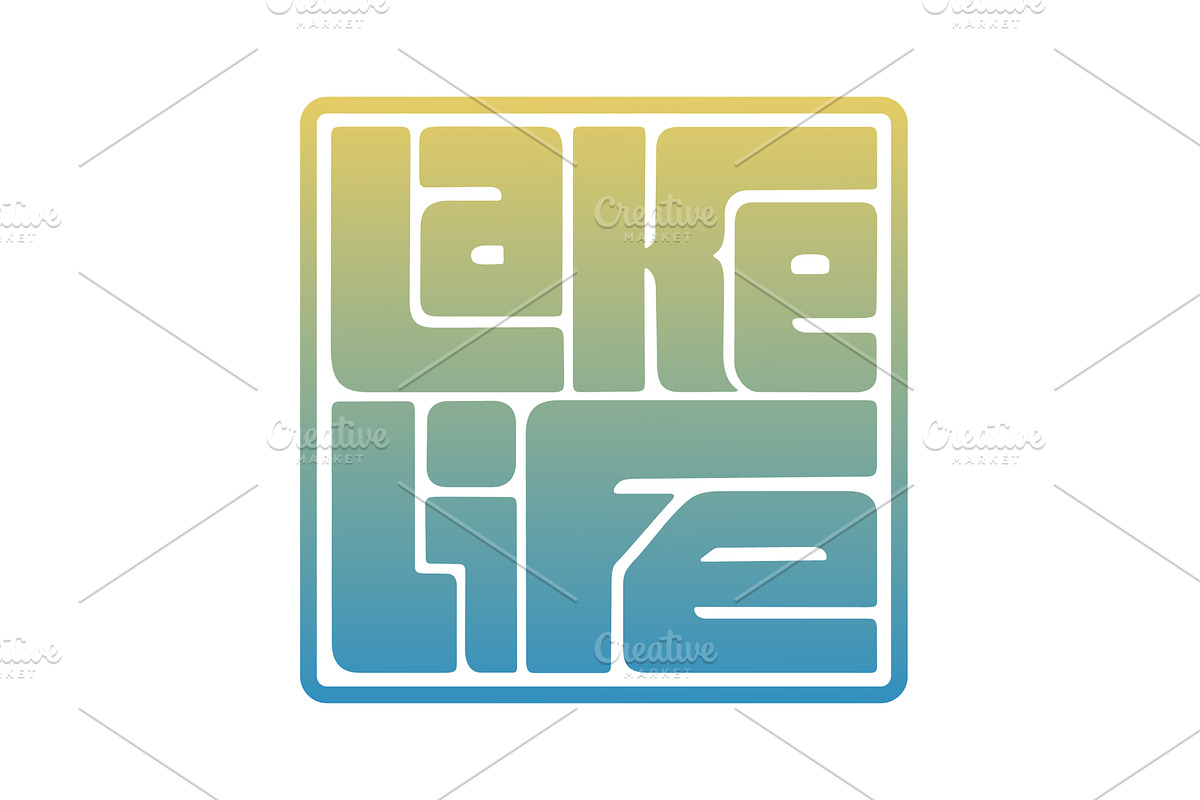 Lake Life logo design, an Illustration by Zagach Letters