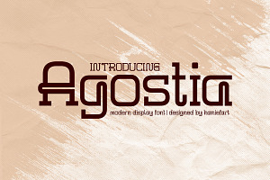 Agostia - Modern Display Font