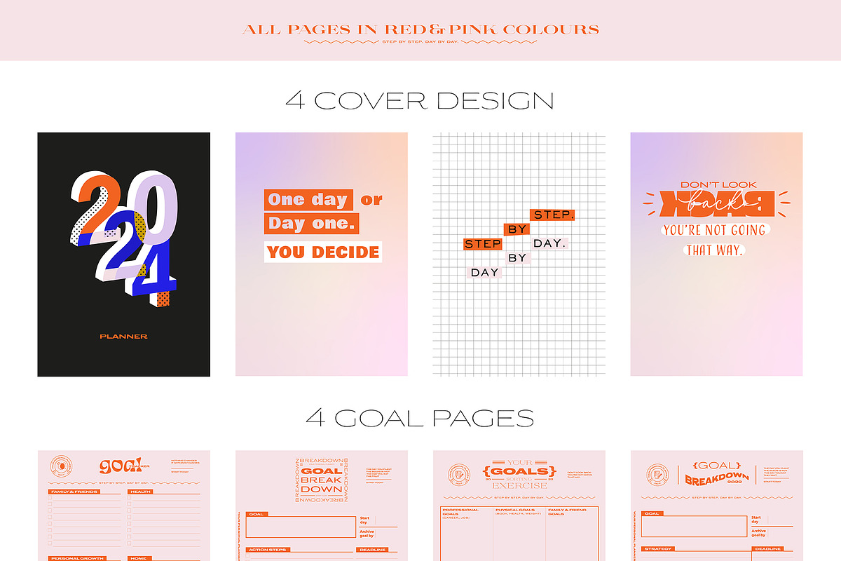 SELF GROWTH PLANNERS, a Stationery Template by Ruslana Lubenets (Photo 10 of 13)