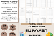 Printable Bill Payment Tracker, a Print Template by LA Design (Thumbnail 1 of 9)