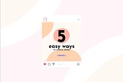 Mental Health Instagram Templates, a Social Media Template by Adored Templates (Thumbnail 5 of 10)