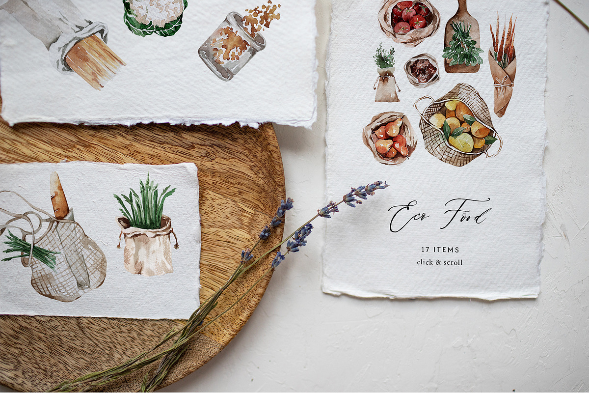 ZERO WASTE Aesthetics + Greenery, a Food Illustration by Muse Artist