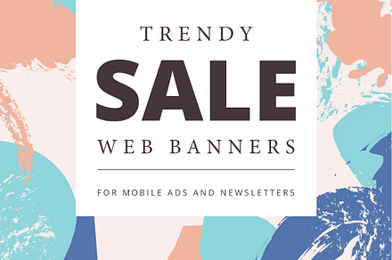 Creative mobile sale banner