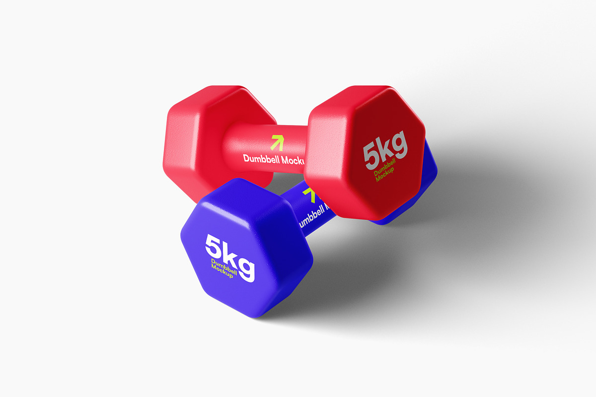 Dumbbell Mockups, a Product Mockup by artimasa (Photo 4 of 6)