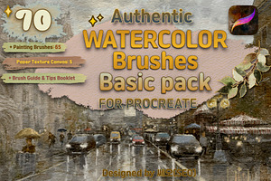 Authentic Basic WATERCOLOR BRUSHES
