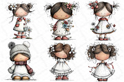 Whimsical Dolls Clipart Bundle, an Illustration by DreamPrint404 (Thumbnail 6 of 7)