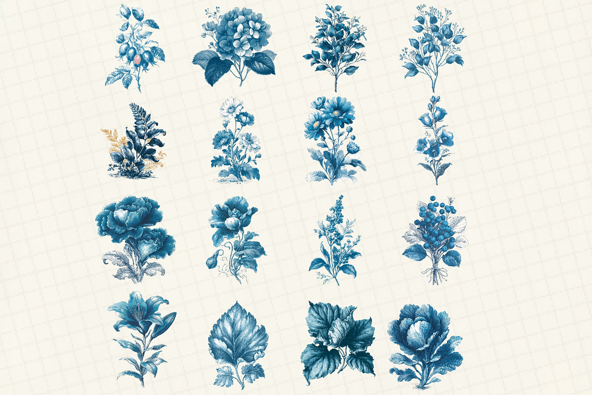 Vintage Botanica Clipart Set, an Illustration by DreamCafeArt (Photo 3 of 6)