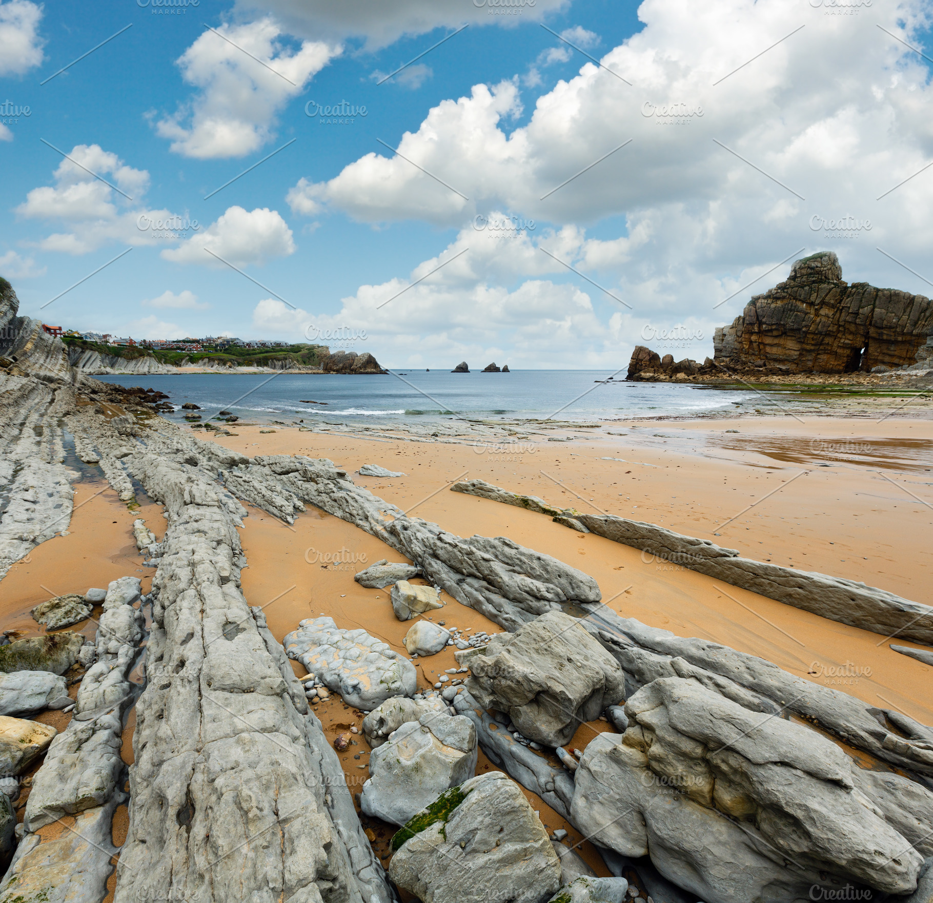 Portio Beach coastline landscape., a Nature Photo by YuriyB