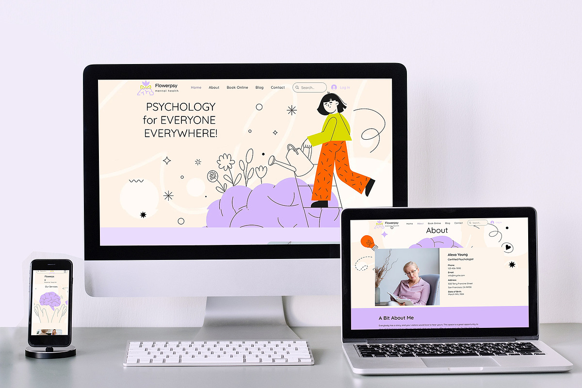 Flowerpsy - Booking Wix Template, a Wix Template by Webloom Studio - Wix (Photo 4 of 5)