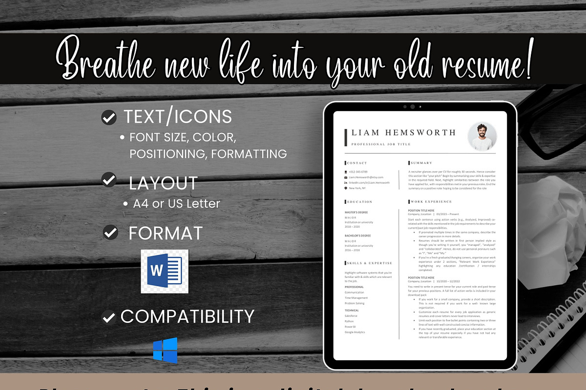 Professional CV Formatting 3 pages, a Resume Template by The Career Lab (Photo 7 of 8)