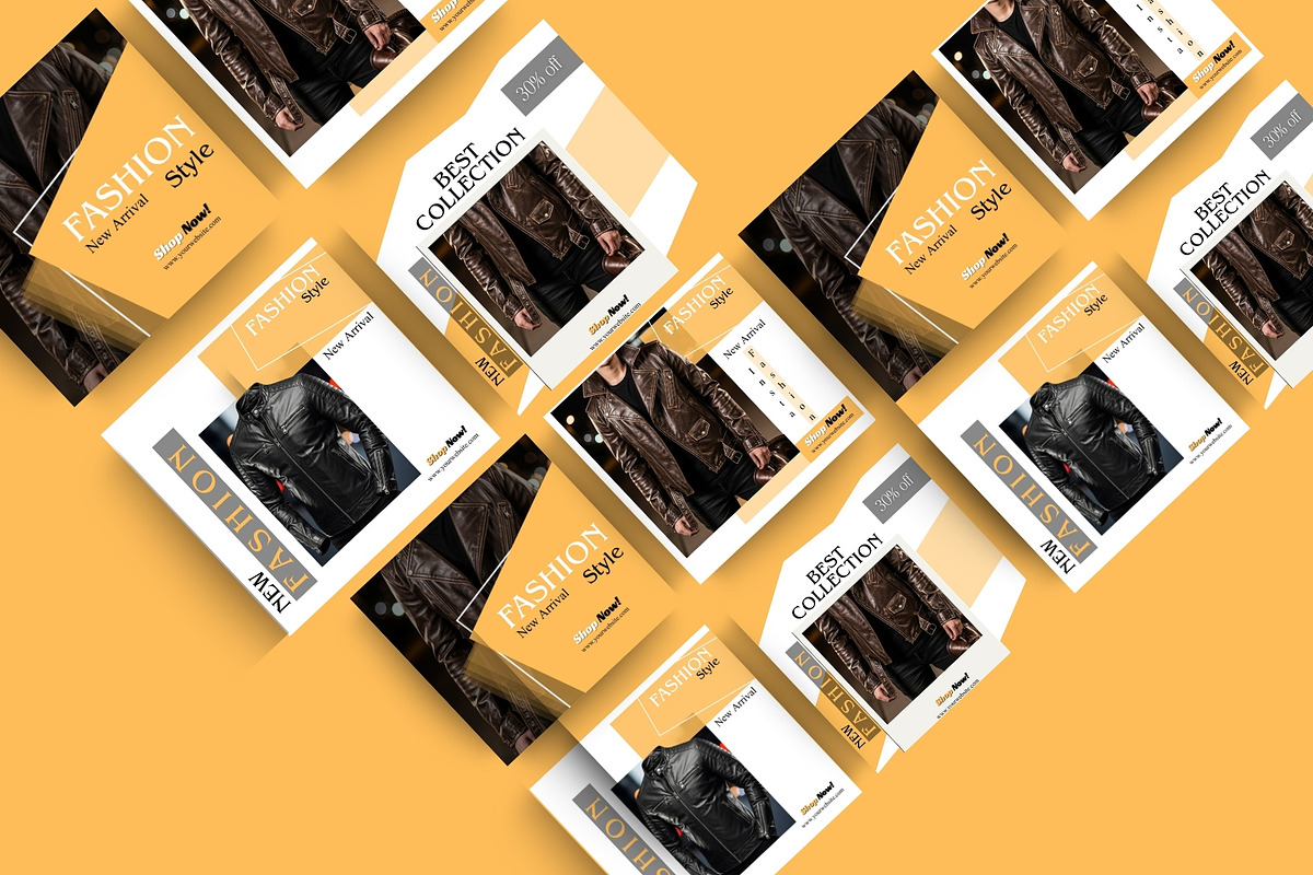 5 Urban Fashion Promo Flyer Pack, a Social Media Template by Crox Studio | Digital (Photo 3 of 4)