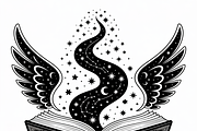 silhouette of a witch’s spellbook, an Illustration by Amazin_art (Thumbnail 7 of 20)