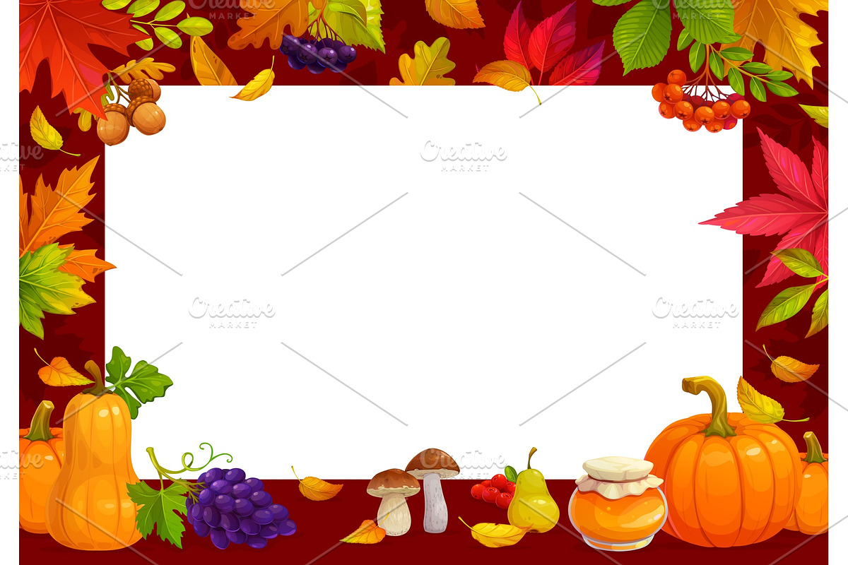 Autumn fall Thanksgiving poster, a Seasonal Illustration by Seavector Studio (Photo 2 of 3)