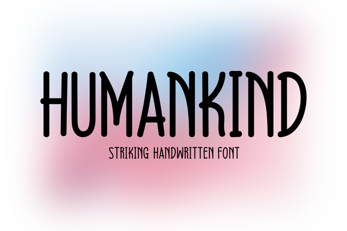 Humankind Typeface, a Handwritten Font by Seemly Fonts (Photo 1 of 5)