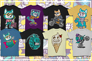 50 Cartoon Tshirt Designs Bundle 8_1, an Illustration by roach_graphic (Thumbnail 3 of 12)