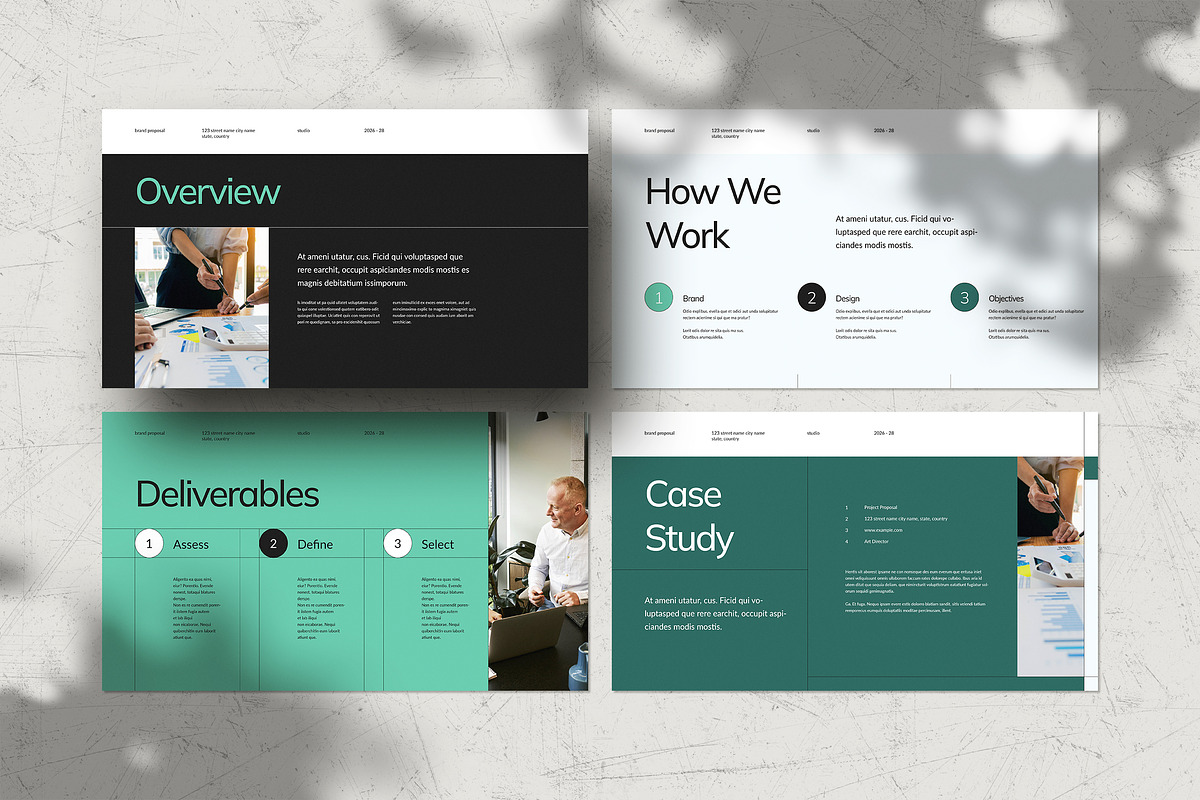 Brand Proposal Template | CANVA, a Presentation Template by White Graphic (Photo 4 of 7)