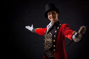Showman young male entertainer stock photo containing showman and jacket