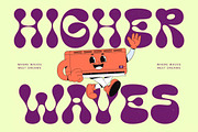 Funky Motion - Groovy Display Font, a Serif Font by timelesstype.co (Thumbnail 4 of 20)