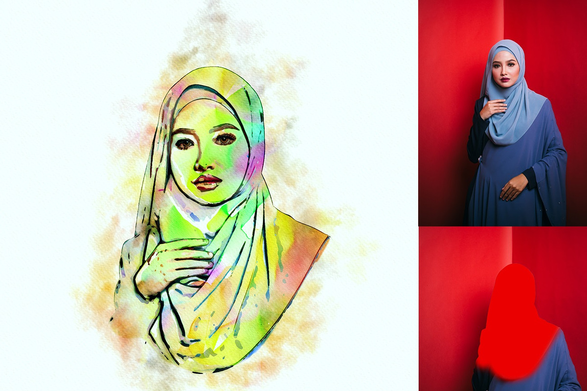 Advance Watercolor Effect, an Action Add-On by MRI STUDIO (Photo 16 of 16)