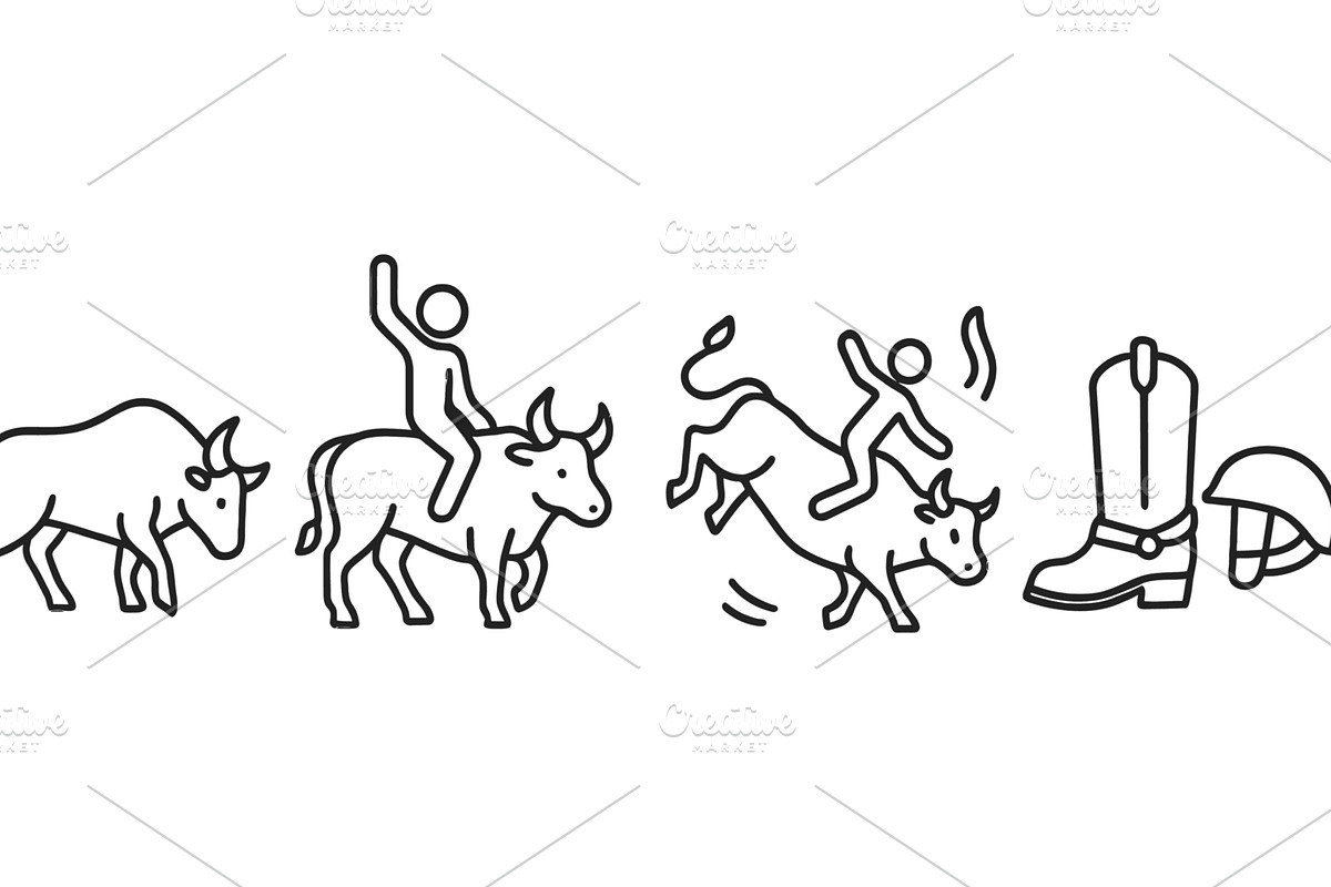 Bull riding and cowboy culture, a Sport Illustration by ZinetroN
