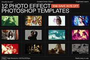 12 Photo Effect Templates, a Brushes & More by iDoodle Studio (Thumbnail 1 of 6)