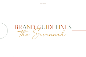 The Savannah Brand Kit For Canva