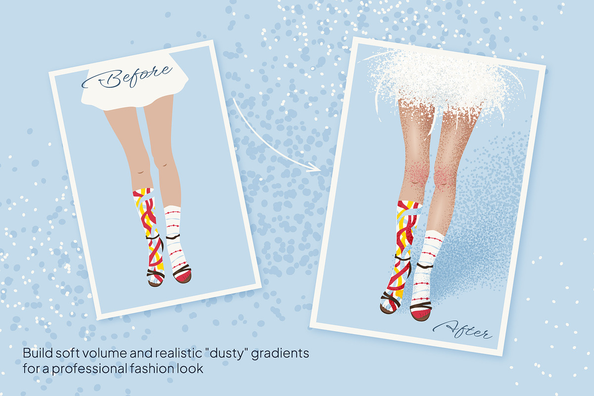 POWDER MUSE: illustrator brushes, a Brush Add-On by IuliiaSavko (Photo 4 of 9)