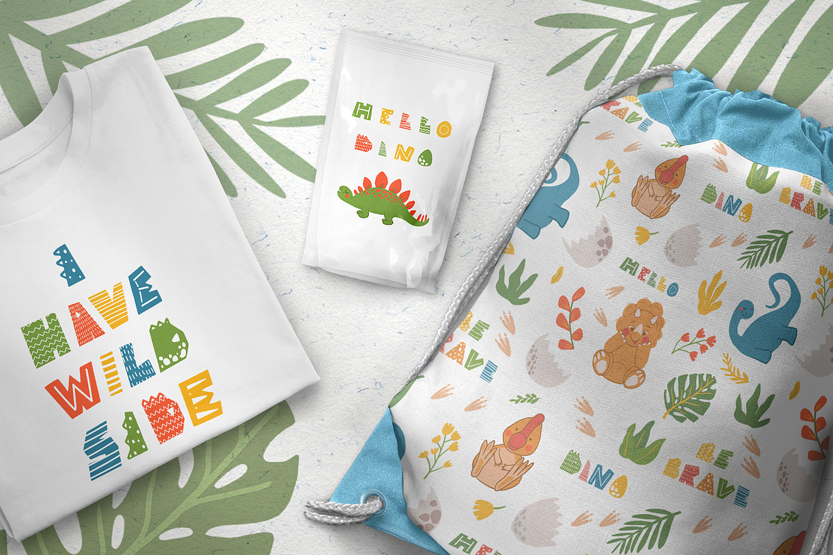 Cute Dinosaurs clipart bundle, an Illustration by ann_etc (Photo 6 of 9)