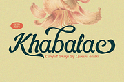Khabalac - Vintage Floral Script, a Handwritten Font by Qweera Studio (Thumbnail 1 of 12)