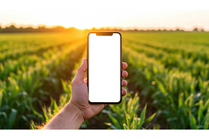 Hand holding smartphone with blank, a Technology Photo by Igor Tichonow