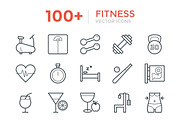 100+ Fitness Vector Icons, an Outline Icon by Vectors Market (Thumbnail 1 of 3)
