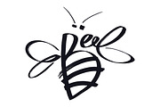 Bee logo, an Animal Illustration by Nenilkime (Thumbnail 2 of 2)