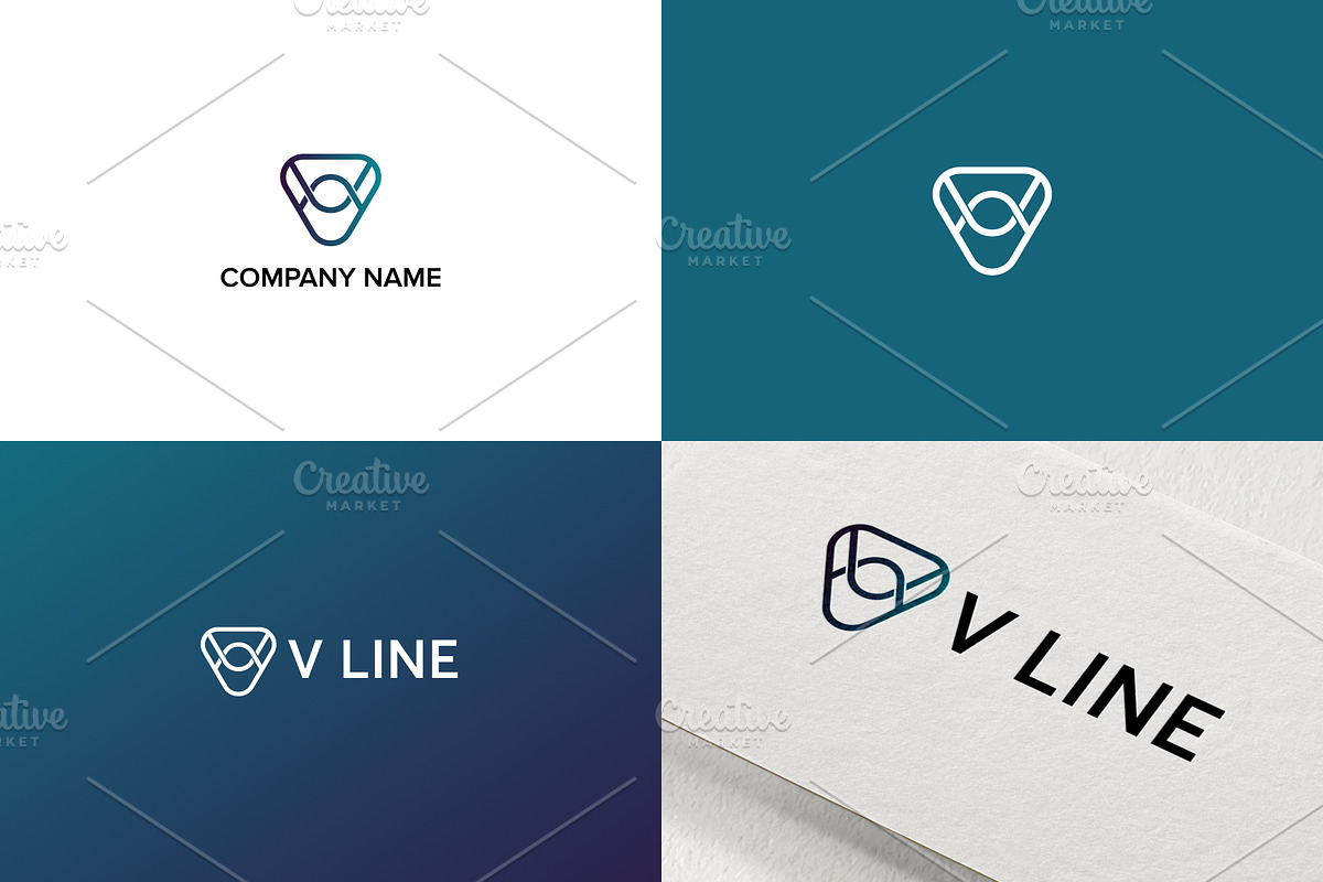 Simple Logo Design for Letter V, a Branding & Logo Template by Al-Ghaniy (Photo 1 of 2)
