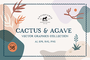 Cactus & Agave Vector Graphics