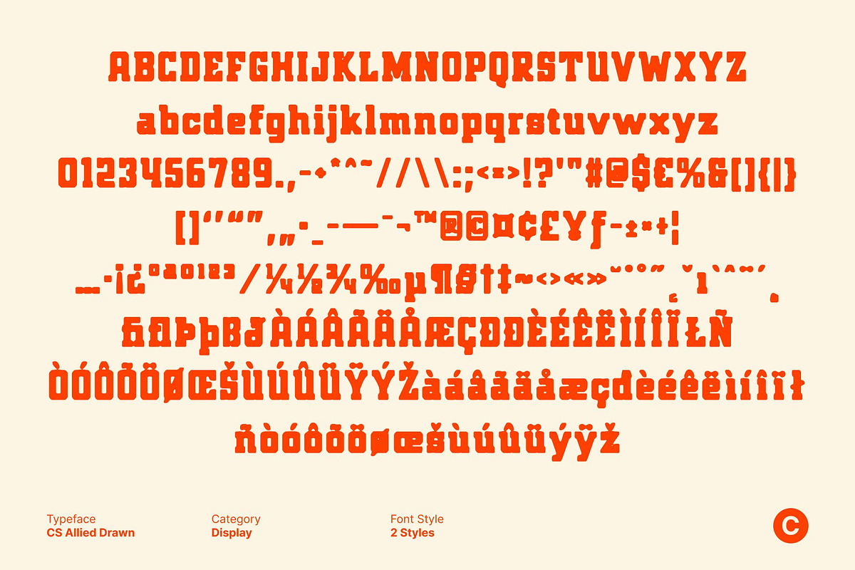 CS Allied Drawn, a Slab Serif Font by Craft Supply Co. (Photo 8 of 8)