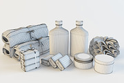 Bathroom decore set, an Object 3D Model by kookamunga (Thumbnail 2 of 2)