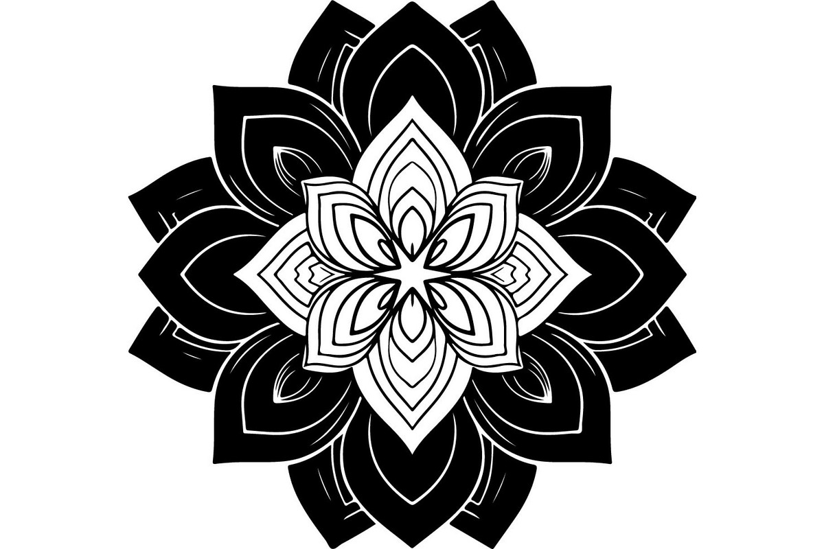 Vintage Floral Mandala Bundle, a Decorative Illustration by Designer_Momina (Photo 7 of 20)