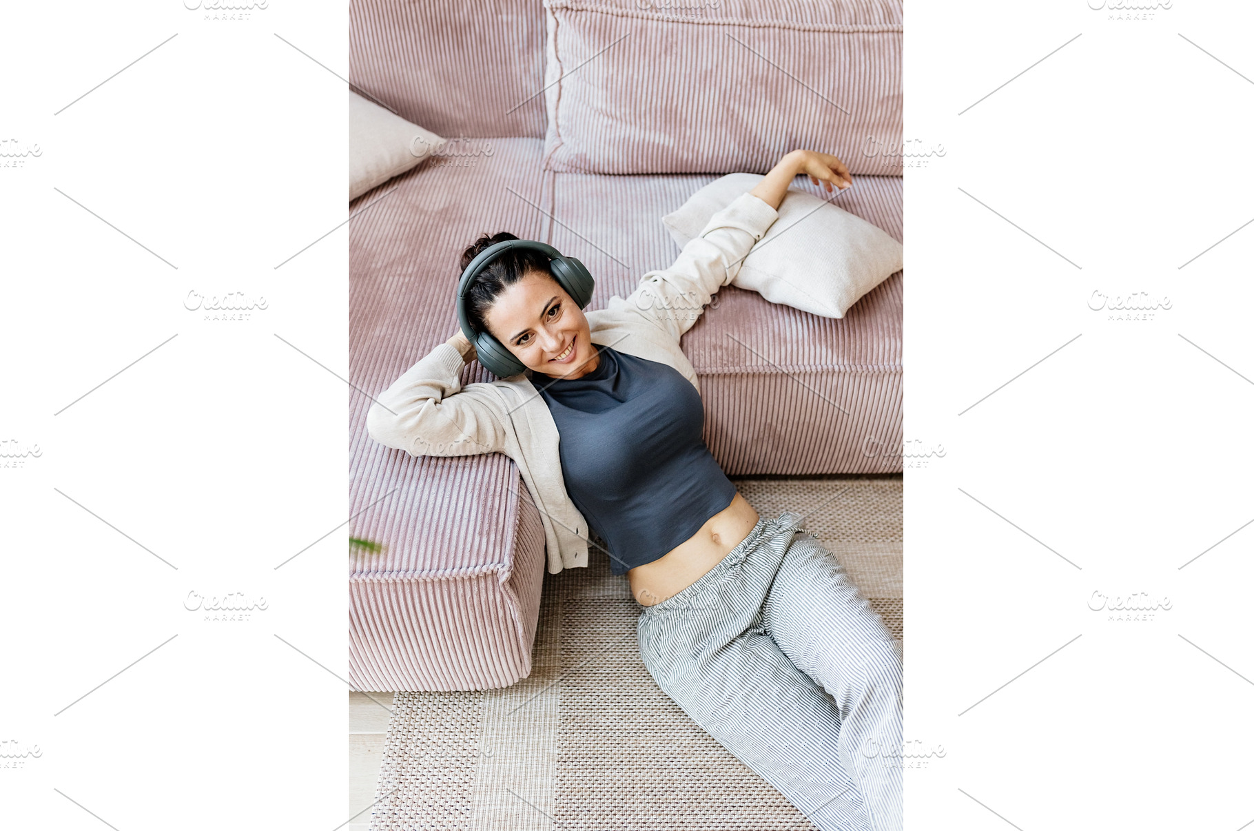 Woman relaxing at home, enjoying, a Person Photo by HalfPoint