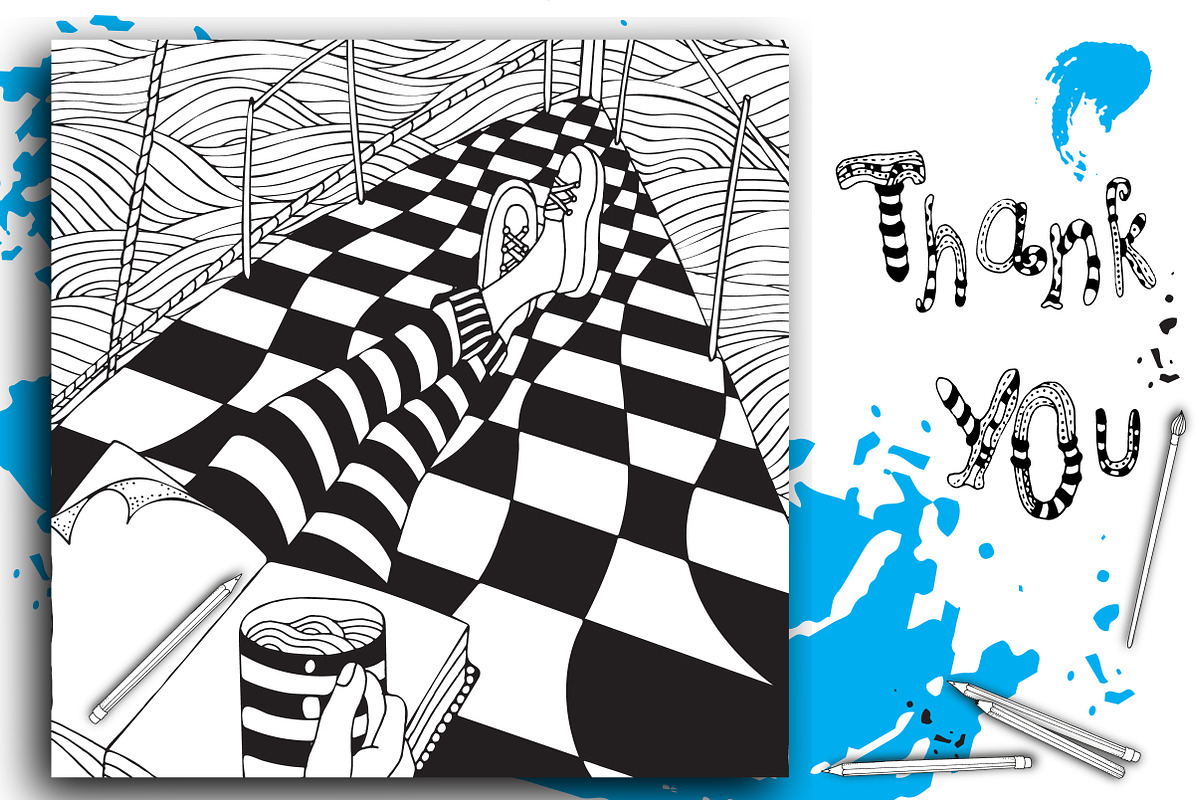 Seascapes black and white, an Object Illustration by ImHope (Photo 9 of 9)