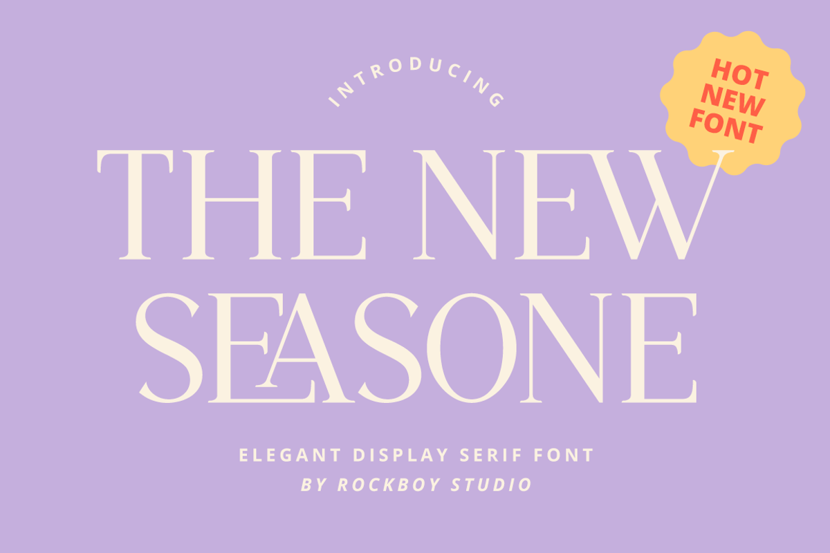 The New Seasone, a Serif Font by RockboyStd (Photo 1 of 12)