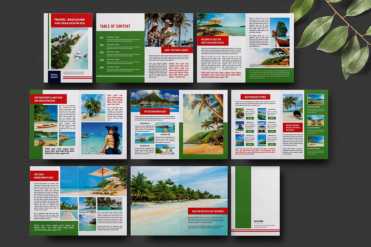 Travel Agency Brochure, a Brochure Template by Template Shop (Photo 5 of 6)