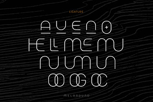 Melaround - Monoline Typeface