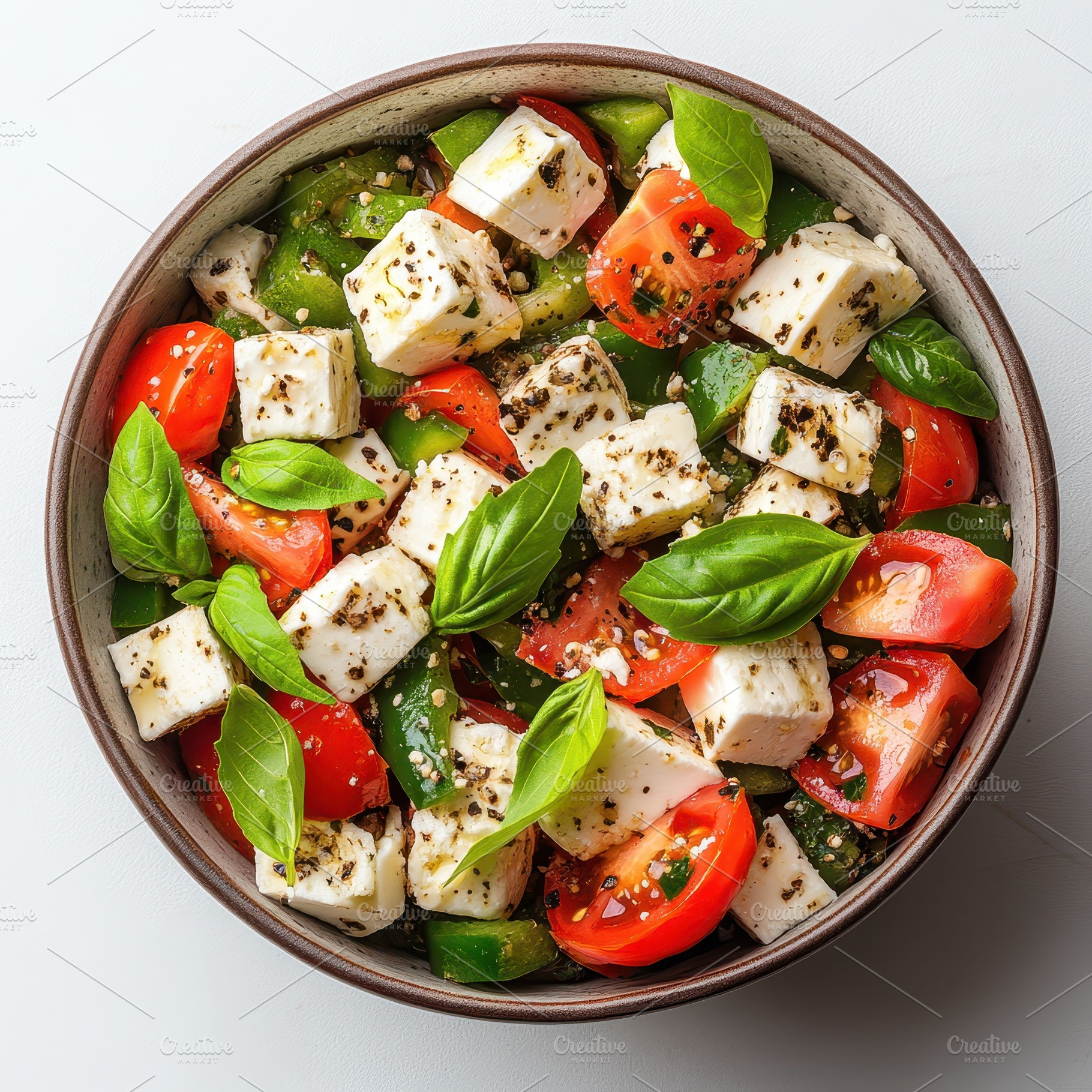 Delicious Feta Tomato and Pepper Sal, a Food & Drink Photo by Pixeness Studio