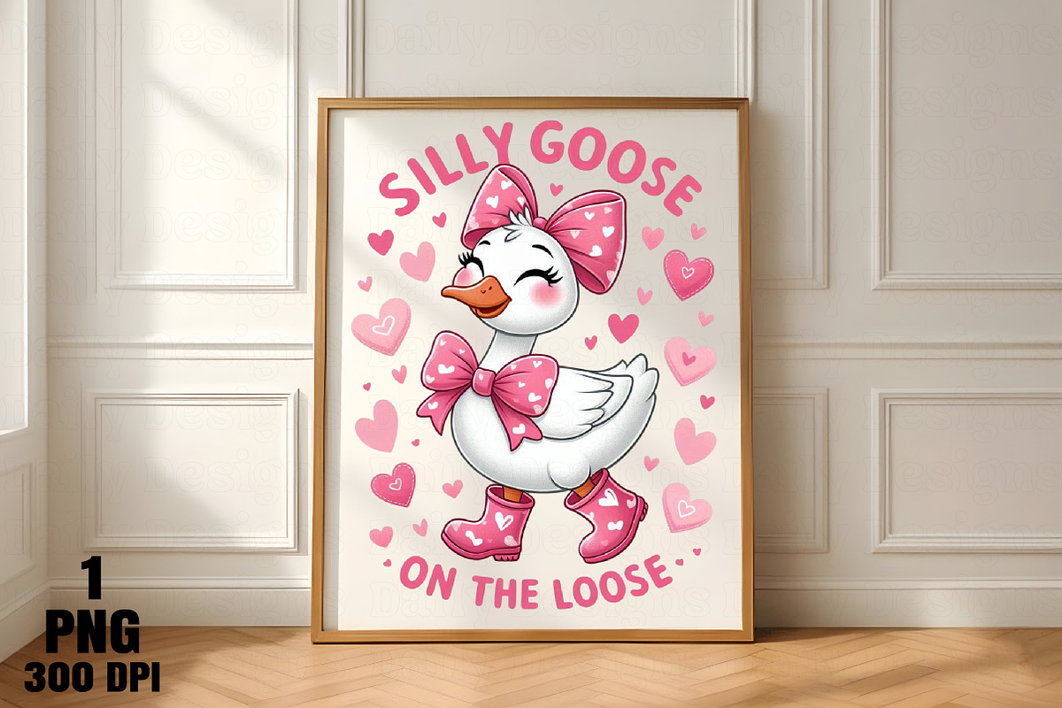 Silly Goose on the Loose Valentine P, an Illustration by Daily.Designs (Photo 4 of 5)