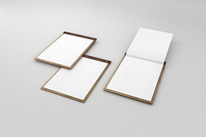 wooden menus or clipboards