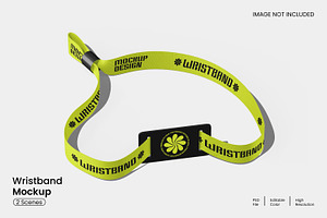 Wristband Mockup, a Merchandise Mockup by Unerispace