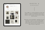 LOUISE Instagram Templates CANVA/PS, a Social Media Template by Studio Suvelle (Thumbnail 6 of 6)