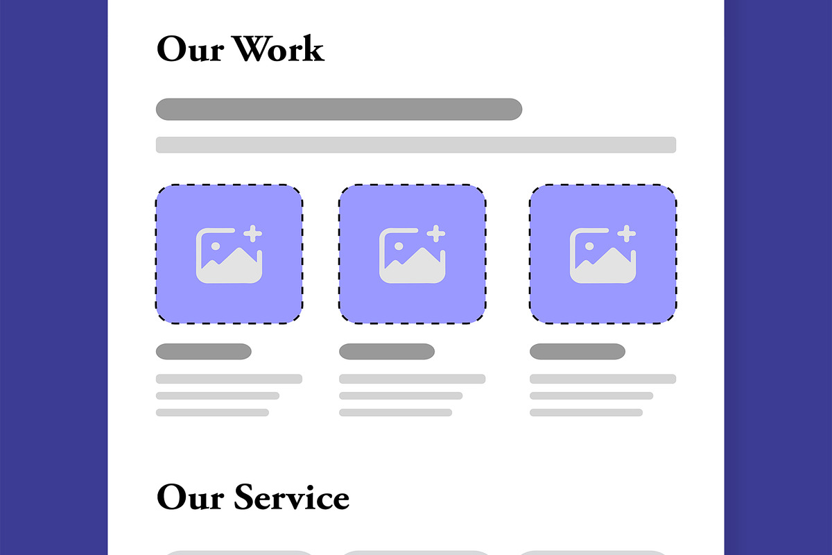 Modern Landing Page Wireframe, a Landing Page Template by MightyDesign (Photo 3 of 8)